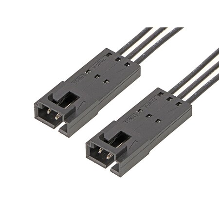 Molex Wire Connector, 22 AWG Max, 3 Port, Black, None Insulation, 600 V, 3 A 2162721031